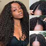 Upgraded EasiContour V-Part Glueless Wig With New Drawcord - Coily Curly