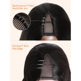Upgraded EasiContour V-Part Glueless Wig With New Drawcord - Curly