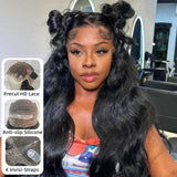 【Upgraded】PreCut 4-Line Invisible Strap 360 HD Lace Wig - Body Wave