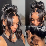 【Upgraded】PreCut 4-Line Invisible Strap 360 HD Lace Wig - Body Wave