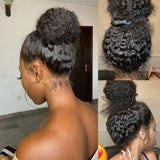 【Upgraded】PreCut 4-Line Invisible Strap 360 HD Lace Wig - Curly