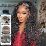 【Upgraded】PreCut 4-Line Invisible Strap 360 HD Lace Wig - Curly