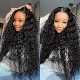 【Upgraded】PreCut 4-Line Invisible Strap 360 HD Lace Wig - Deep Wave