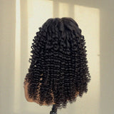 【Upgraded】PreCut 4-Line Invisible Strap 360 HD Lace Wig - Kinky Spanish Curl