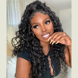 【Upgraded】PreCut 4-Line Invisible Strap 360 HD Lace Wig - Loose Wave