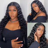 【Upgraded】PreCut 4-Line Invisible Strap 360 HD Lace Wig - Loose Wave