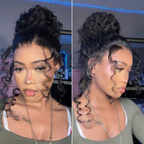 【Upgraded】PreCut 4-Line Invisible Strap 360 HD Lace Wig - Water Wave