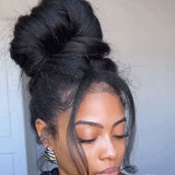 【Upgraded】PreCut 4-Line Invisible Strap 360 HD Lace Wig - Yaki Straight