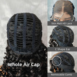 “Whole Air Cap” 5x5 /13x6  Fitted Bye~Bye~KNOTS HD Lace Wig - Curly