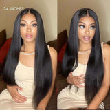 “Whole Air Cap” 5x5 /13x6 Fitted Bye~Bye~KNOTS HD Lace Wig - Straight