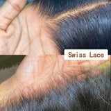 13X6 Swiss Lace Pre-plucked Hide Lace+ Hide Knots Bouncy Wig