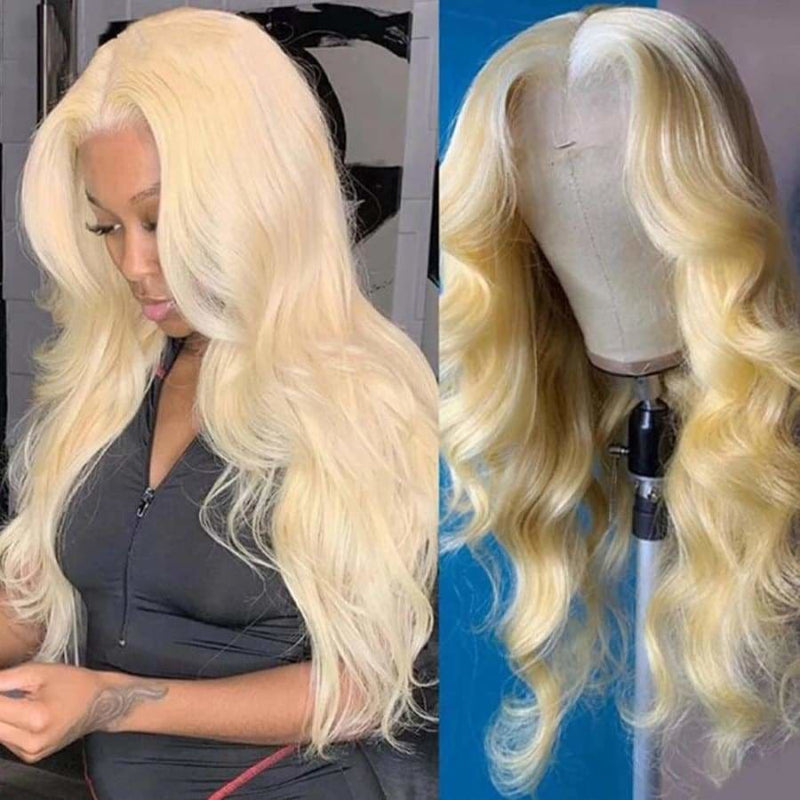 613 Blonde Body Wave Lace Front Wigs