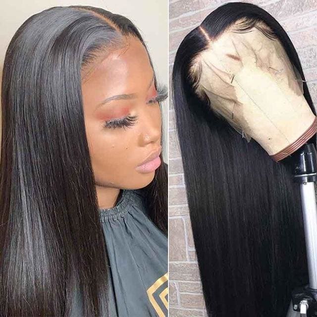 Alizee 13*6 Silky Straight Lace Front Human Hair Transparent Lace Wigs