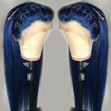 Ami 13*6 ELECTRIC BLUE Natural Straight Lace Front Wigs
