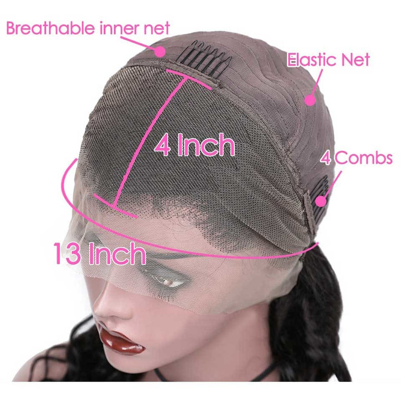 Annie 13*6 Kinky Straight Lace Front Human Hair Wigs For Women Pre Plucked Hairline Lace Wigs Brazilian Remy Hair