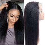 Annie 13*6 Kinky Straight Lace Front Human Hair Wigs For Women Pre Plucked Hairline Lace Wigs Brazilian Remy Hair