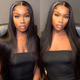 Ashley Swiss Lace 180% Pre-plucked Hide Lace+ Hide Knots Silky Straight Lace Wig