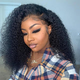 Bianca Preplucked Hairline Kinky Curly Human Hair 360 Lace Front Wig