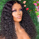Charlene 13*6 Water Wave Fake Scalp Preplucked Lace Front Wigs 180% Density