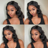 Claire 13x6 Lace Front Wig Body Wave Short Bob wig Natural Color Human Hair