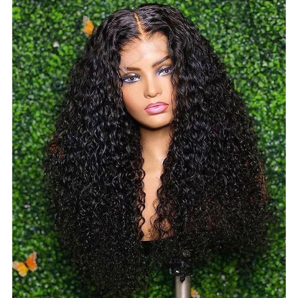 Daisy Preplucked Hairline Bleach Knots Curly Wave Wigs For Women 13*4 Lace Front Wig Human Hair Wig