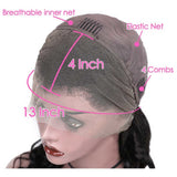 Erin 13x6 Lace Front Wig Kinky Straight Short Bob wig Natural Color Human Hair
