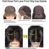 Faith 13x6 Lace Front Wig Natural Wave Short Bob wig Natural Color Human Hair