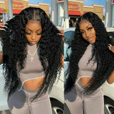 Hannah Preplucked Hairline Bleach Knots Deep Wave Wigs For Women 13*4 Lace Front Wig Human Hair Wig