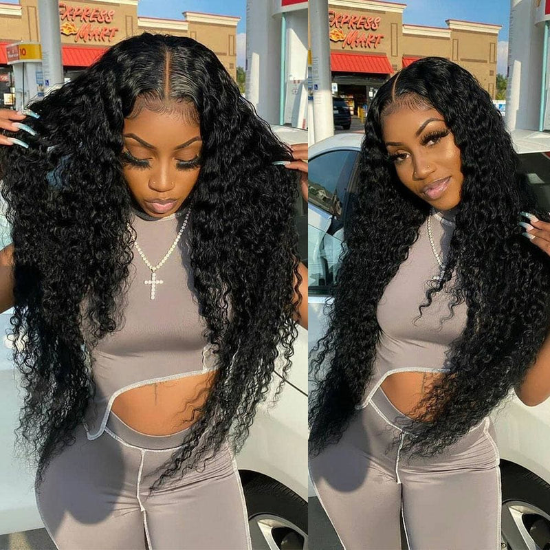 Hannah Preplucked Hairline Bleach Knots Deep Wave Wigs For Women 13*4 Lace Front Wig Human Hair Wig