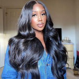Ivy Preplucked Hairline Bleach Knots Body Wave Wigs For Women 13*4 Lace Front Wig Human Hair Wig