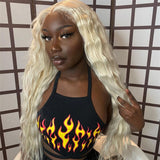 Lara 613 Blonde Natural Wave Lace Front Wigs