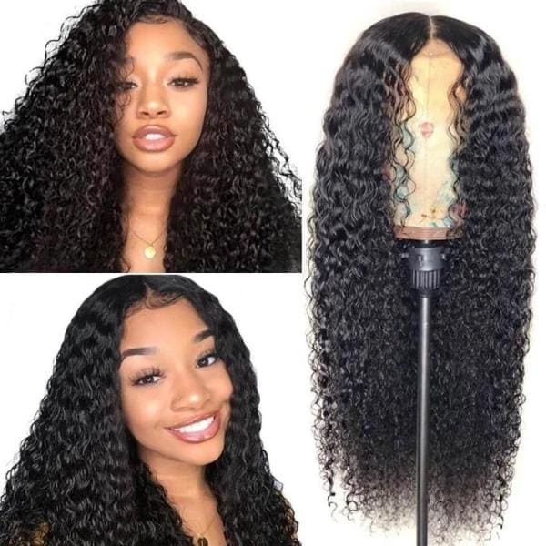 Leah Swiss Lace 250% Pre-plucked Hide Lace+ Hide Knots Curly Lace Wig