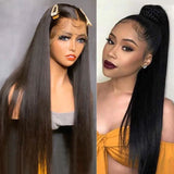 Lily Preplucked Hairline Silky Straight Human Hair 360 Lace Front Wig