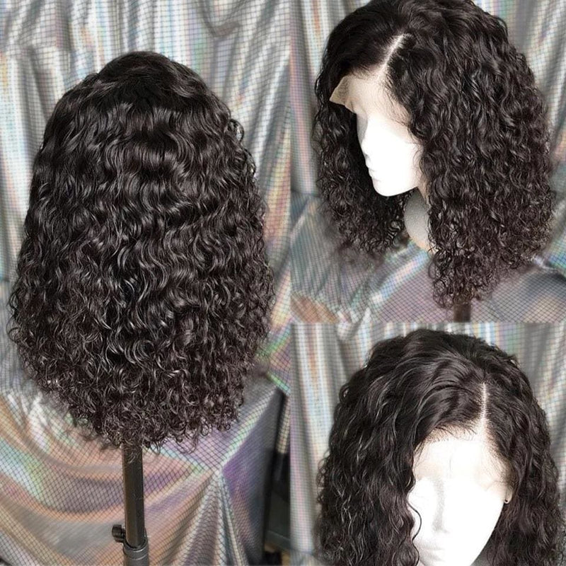 Magical Natural Wave Short Bob Wig 360 Lace Front Human Hair Wigs