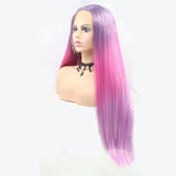 Sythetic Lace Front Wig Rainbow Color