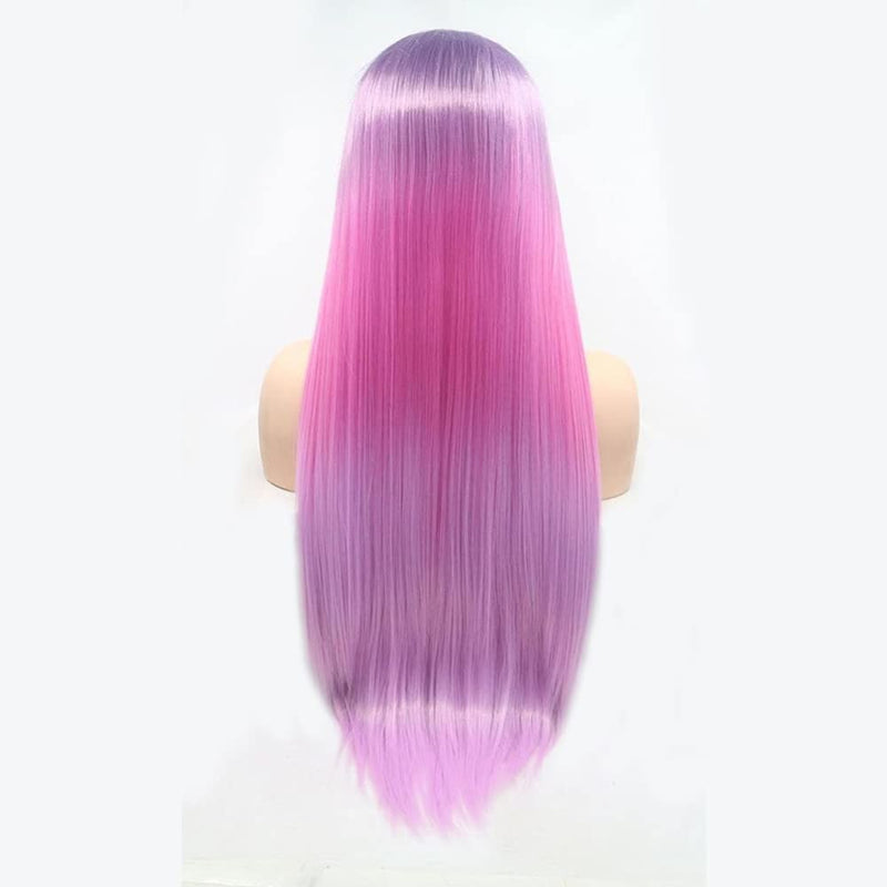 Sythetic Lace Front Wig Rainbow Color